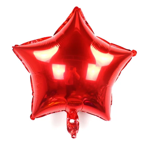 Фольгированная красная звезда 46 см