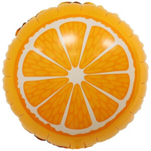 Фольгированный круг апельсин 46 см