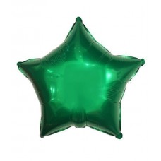 Фольгированная зелёная звезда 46 см