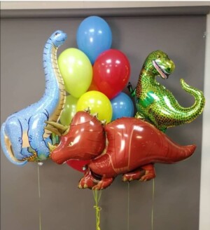 Набор шаров 3 динозавра