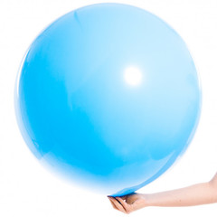 Большой голубой шар пастель 80 см