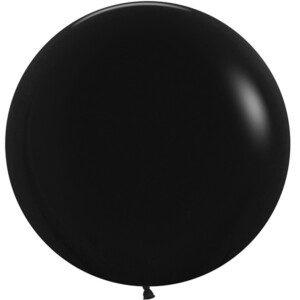 Большой чёрный шар пастель 80 см