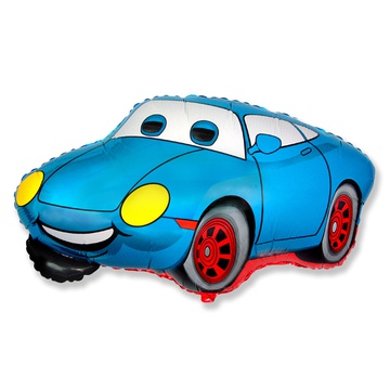 Машина синяя