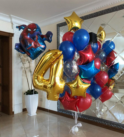 Набор воздушных шаров на день рождения человек паук