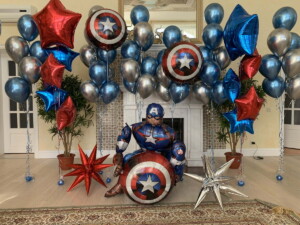Большой набор шариков капитан Америка
