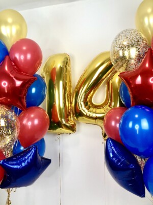 Набор воздушных шариков на день рождения с цифрами